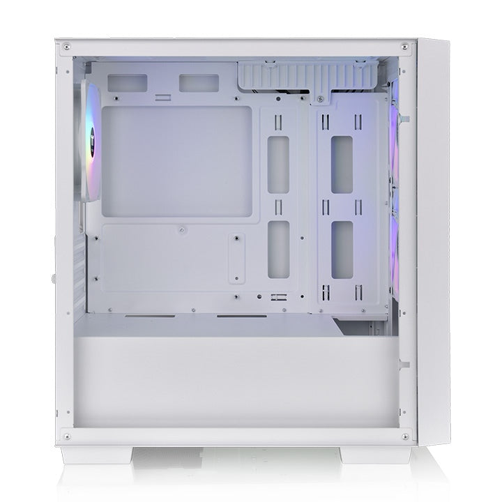 Thermaltake Versa H16 TG ARGB Snow Micro ATX Tower Case, Tempered Glass Side Panel,3 Pre-Installed ARGB Fans-GC