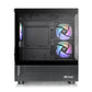 Thermaltake View 170 TG ARGB M-ATX Computer Case, 3x 120mm ARGB Lite Pre-Installed Fans, Up to 280mm Radiator & 7x Fan Support, USB 3.0 x2, HD Audio x1 Interfaces, Black.