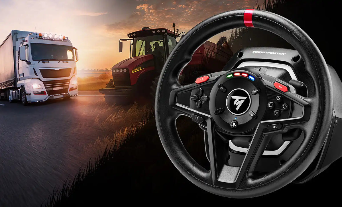 Thrustmaster T128 SimTask Pack | Farming & Trucking Wheel for PS5, PS4 & PC