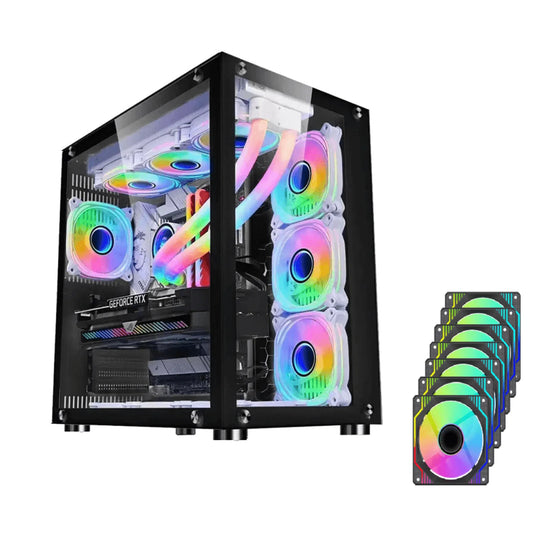 WJCOOLMAN Robin 1  7 Fan UNI Black Mid Tower Case