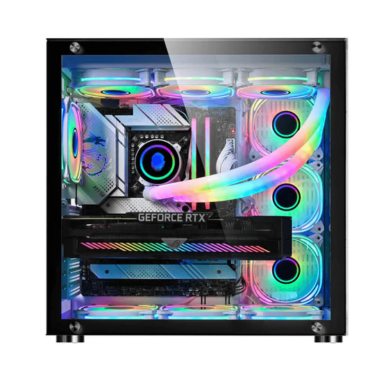 WJCOOLMAN Robin 1  7 Fan UNI Black Mid Tower Case