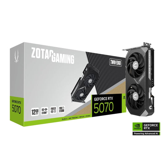 ZOTAC GAMING GeForce RTX 5070 Twin Edge 12GB Graphics Card.