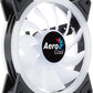 Aerocool Duo 12 PC fan – 120mm Fan with Double Ring RGB LED Lighting and 28 LEDs, Includes a 6-Pin Connector, Curved Blades and Anti-Vibration Pads, ARGB hub Compatible, 1000 RPM, Single Fa