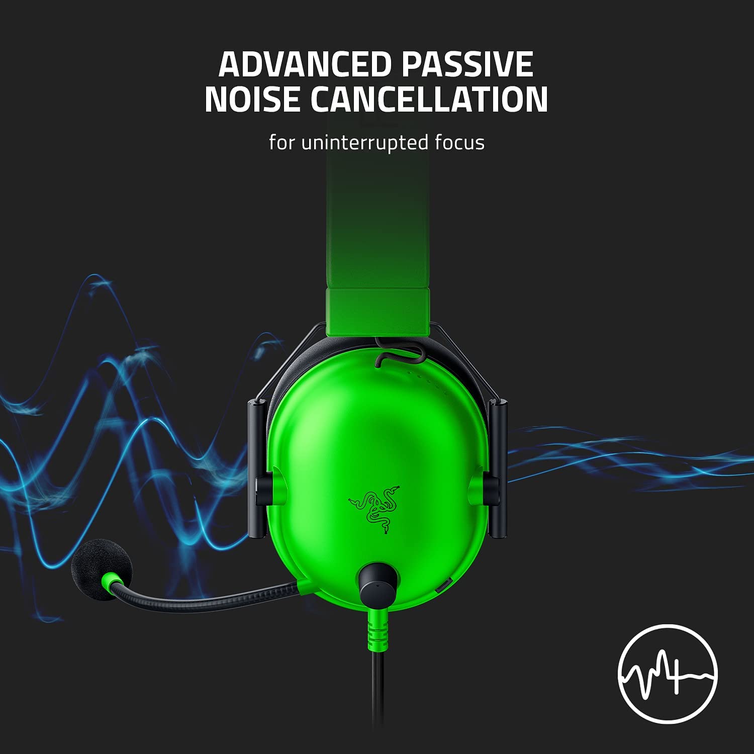 Razer BlackShark V2 X Gaming Headset: 7.1 Surround Sound - 50mm Drivers - Memory Foam - Games Corner