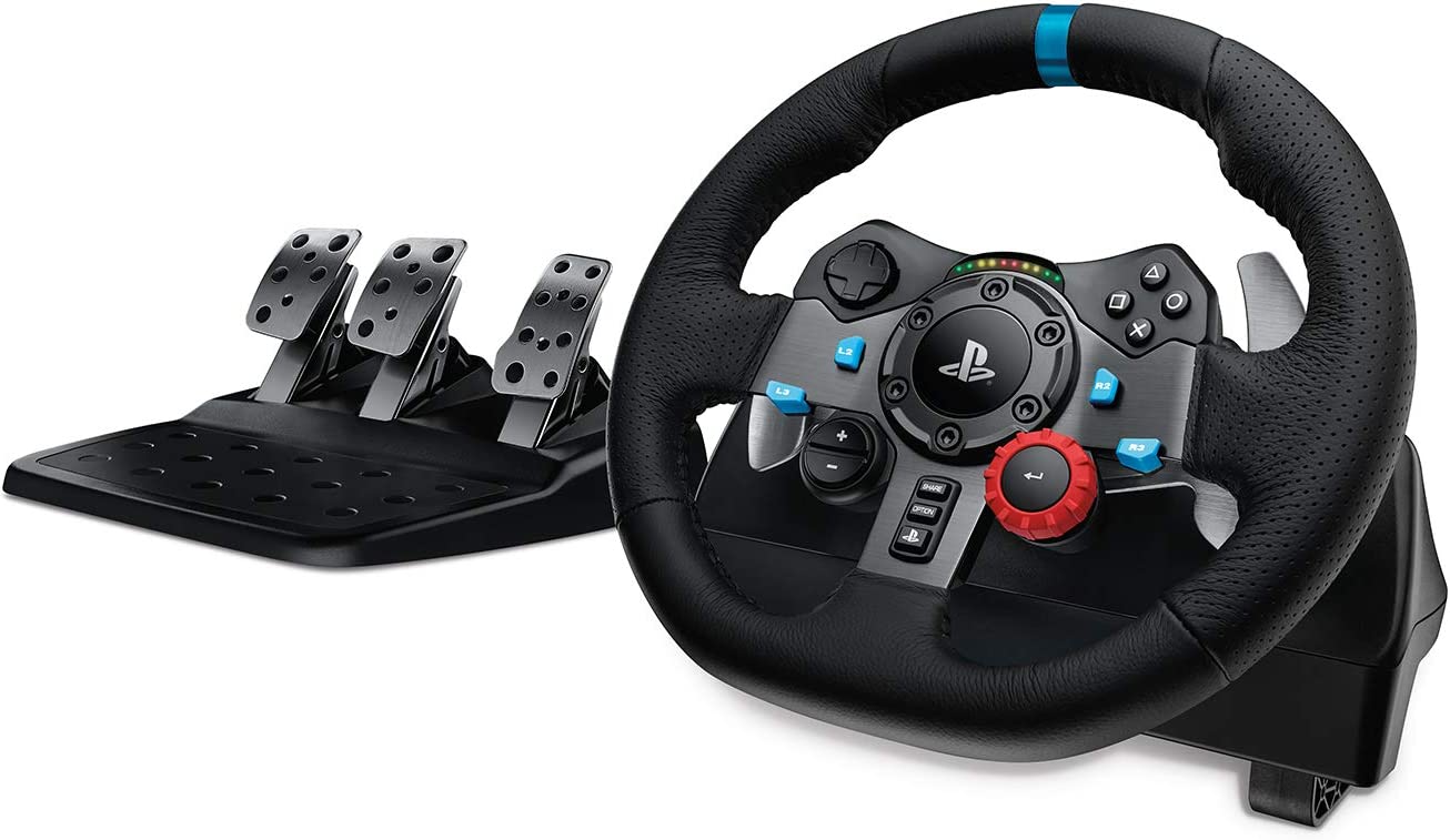 Logitech G29 Driving Force Racing Wheel and Floor Pedalsfor PS5, PS4, PC, Mac - Black - Games Corner