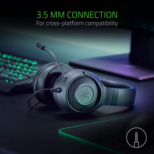 Razer Kraken X Lite Ultralight Gaming Headset: 7.1 Surround Sound - Lightweight Aluminum - Games Corner