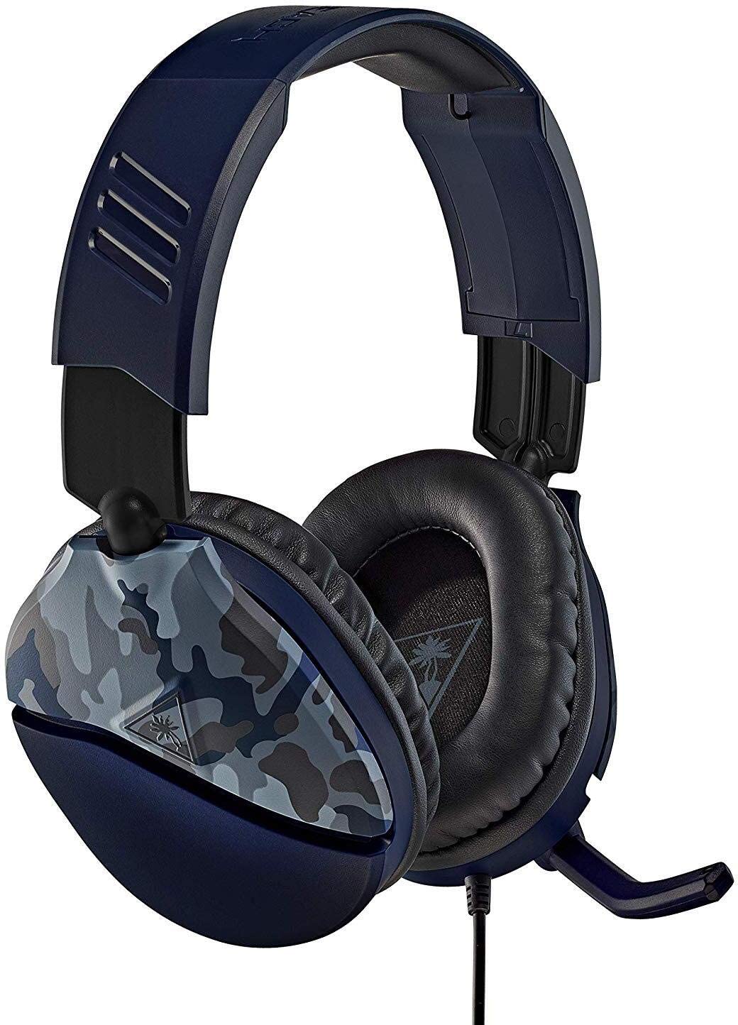 Turtle Beach Recon 70 Blue Camo Gaming Headset - PS4, PS5, Nintendo Switch, Xbox One & PC - Games Corner