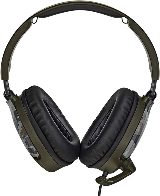 Turtle Beach Recon 70 Green Camo Gaming Headset - Xbox One, PS4, PS5, Nintendo Switch, & PC - Games Corner