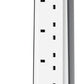 Belkin 4 Way/4 Plug Surge Protection Strip With 2 Meters Cord Length - Heavy Duty Electrical Extension Socket With 2 X 2.4 A Shared USb Ports - Games Corner