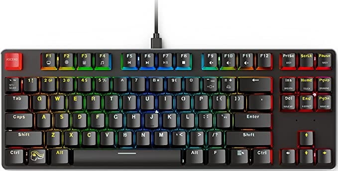 Glorious Custom Gaming Keyboard - GMMK 85% Percent TKL - USB C Wired Mechanical Keyboard - Games Corner