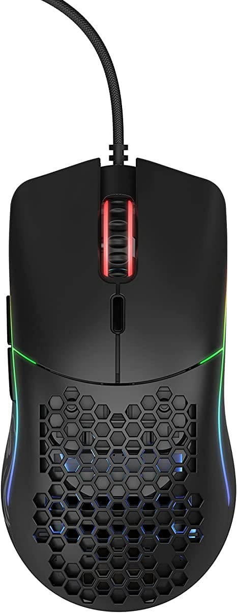 Glorious Gaming Mouse - Model O Minus 58 g Superlight Honeycomb Mouse, Mouse with Lights -Matte Black Mouse, USB Gaming Mouse - Games Corner
