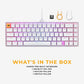 Glorious Mechanical Gaming Keyboard, Red Switches, Wired, RGB Lighting, GMMK 2 Compact TKL (White) - Games Corner