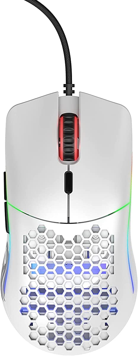 Glorious PC Gaming Race Model O Gaming-Mouse - White, Matt - Games Corner