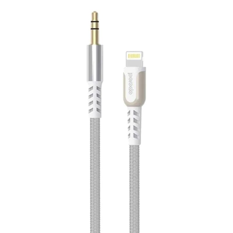 Porodo Lightning Aux Cable White PD-AUL12-WH - Games Corner