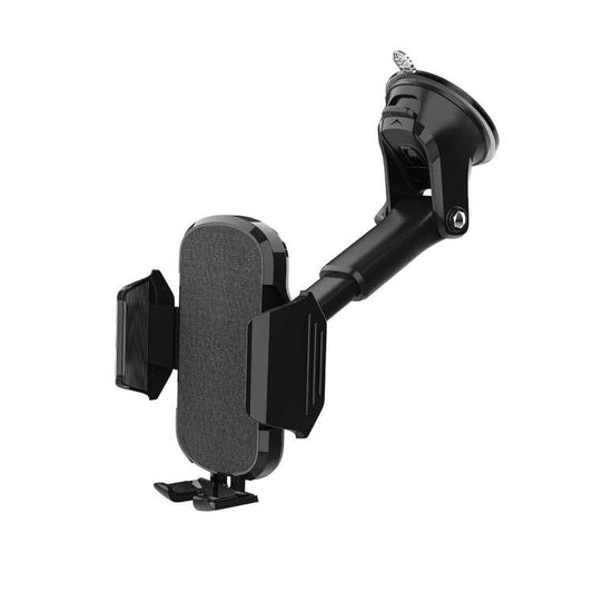 Porodo PD-RVCMDS-BK 360 Rotatable Car Mount With Double Lock System, Extended Neck, Easy Release - Black - Games Corner