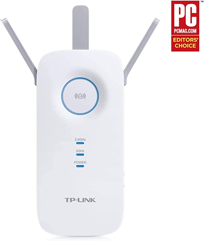 TP-Link AC1750 WiFi Extender (RE450), PCMag Editor's Choice, Up to 1750Mbps, Dual Band WiFi Repeater, Internet Booster, Extend WiFi Range further - Games Corner