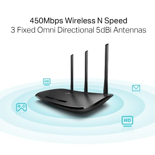 TP-Link N450 WiFi Router - Wireless Internet Router for Home (TL-WR940N) - Games Corner