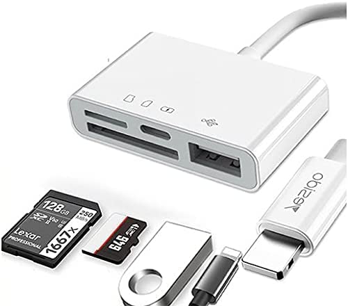 Yesido GS12 OTG Adapter Dual Lightning to TF SD USB - Games Corner