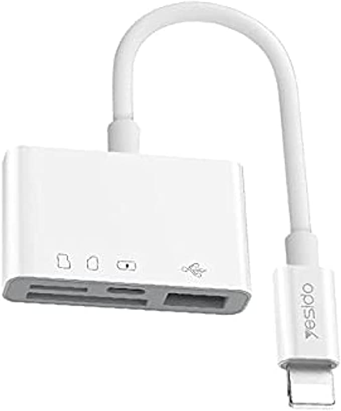 Yesido GS12 OTG Adapter Dual Lightning to TF SD USB – Games Corner