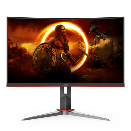 AOC C27G2Z 27" Curved Frameless Ultra-Fast Gaming Monitor, FHD 1080p, 0.5ms 240Hz - Games Corner