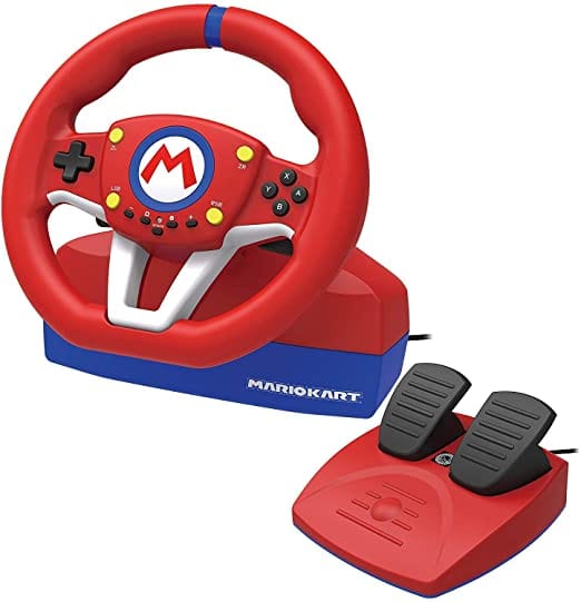 Hori Nintendo Switch Mario Kart Racing Wheel Pro Mini By - Officially Licensed By Nintendo - Nintendo Switch - Games Corner