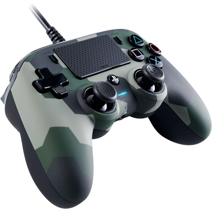 Nacon Official PS4 Wired Controller - Camo Green - Games Corner