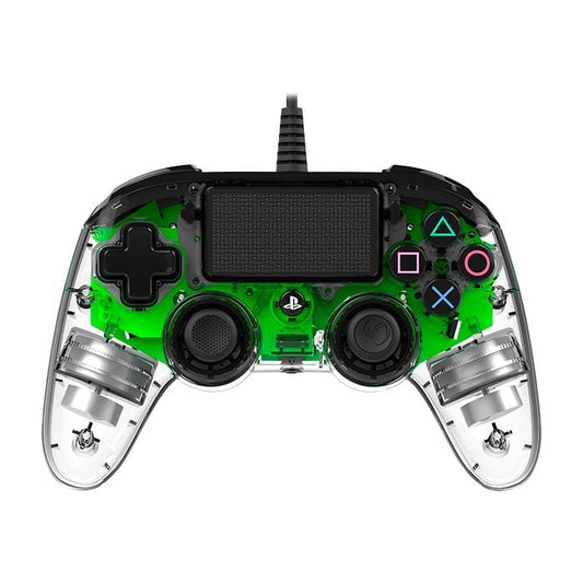 Nacon Wired compact Controller PS4 - Clear Green - Games Corner