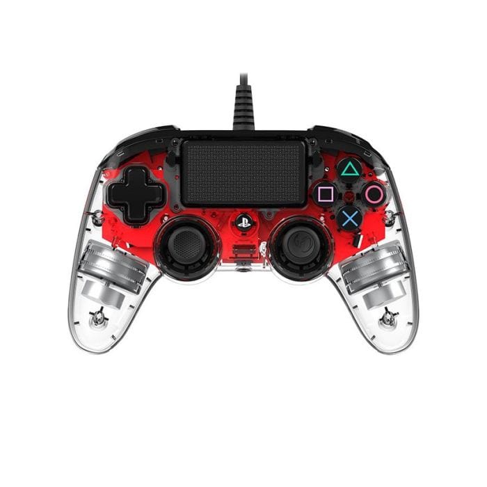 Nacon Wired compact Controller PS4 - Clear Red