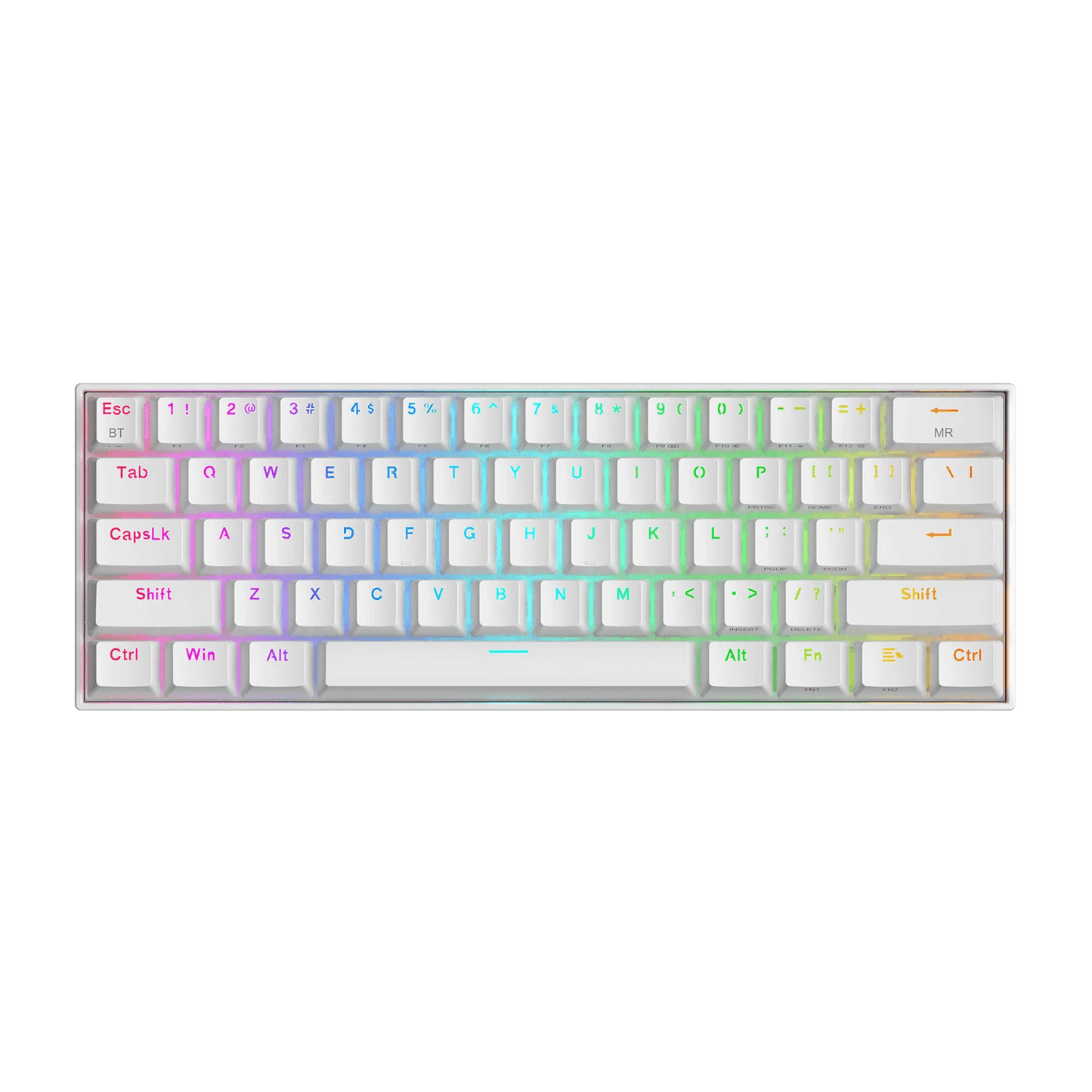 REDRAGON DRACONIC K530 WHITE (OUTEMU Brown Switches) - Games Corner