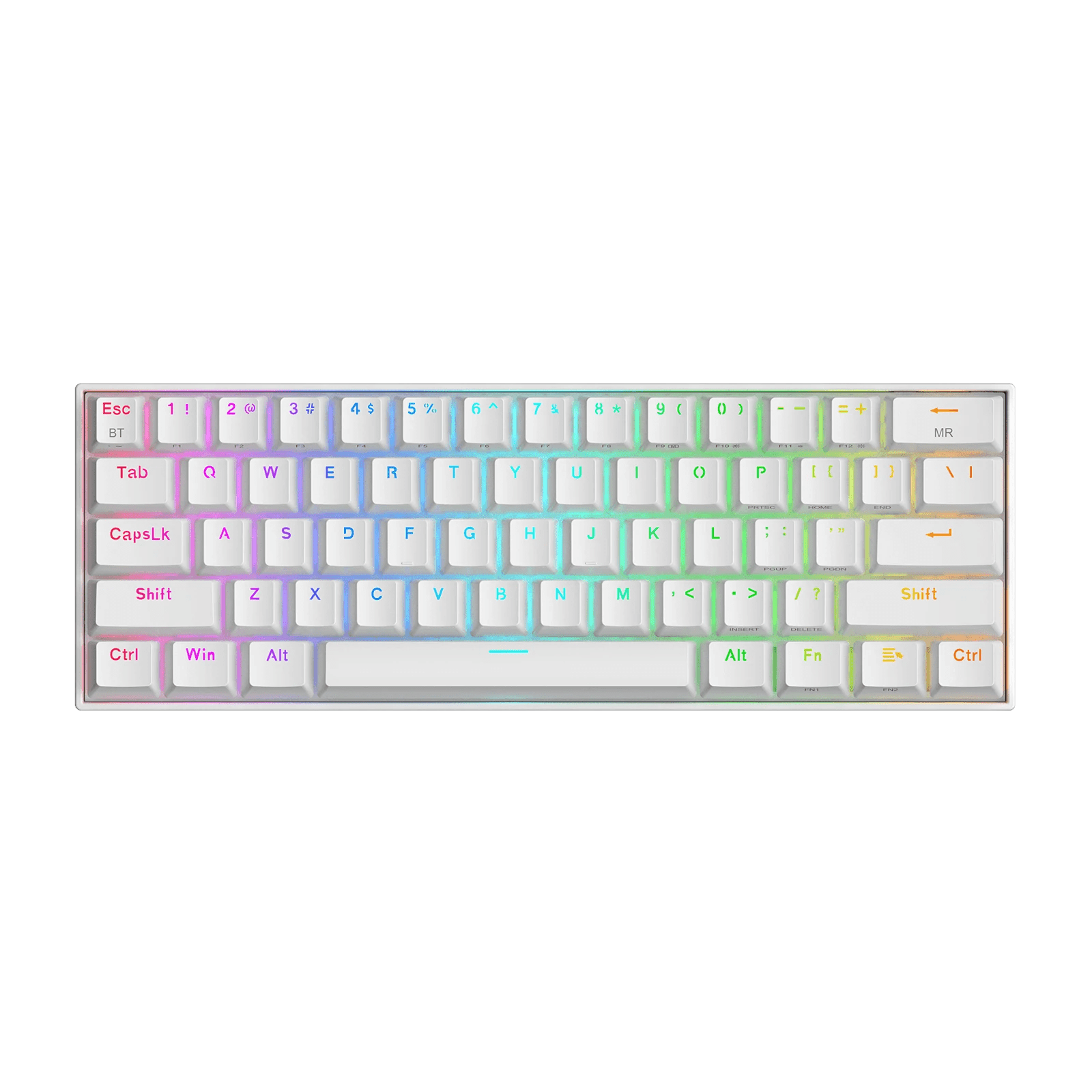 REDRAGON DRACONIC K530 WHITE (OUTEMU Brown Switches) - Games Corner