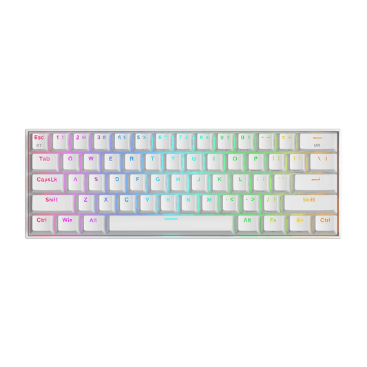 REDRAGON DRACONIC K530 WHITE (OUTEMU Brown Switches) - Games Corner