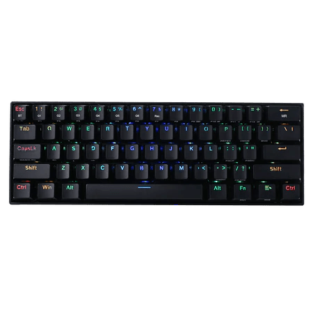 Redragon K530 Draconic 60% Compact RGB Wireless Mechanical Keyboard, 61 Keys Bluetooth Gaming Keyboard - Games Corner