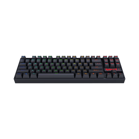 Redragon K552 KUMARA 87 Key LED RGB Backlit Mechanical Computer illuminated Keyboard with Blue Switches for PC Gaming Compact ABS-Metal Design - Games Corner