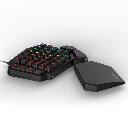 Redragon K585 DITI One-Handed RGB Mechanical Gaming Keyboard, Brown Switches - Games Corner