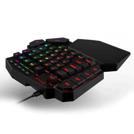 Redragon K585 DITI One-Handed RGB Mechanical Gaming Keyboard, Brown Switches - Games Corner