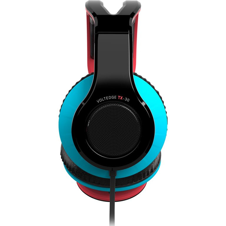 Gioteck TX-30 Stereo 'Game & Go' Wired Headset PS4 And Nintendo Switch - Orange/Blue - Games Corner