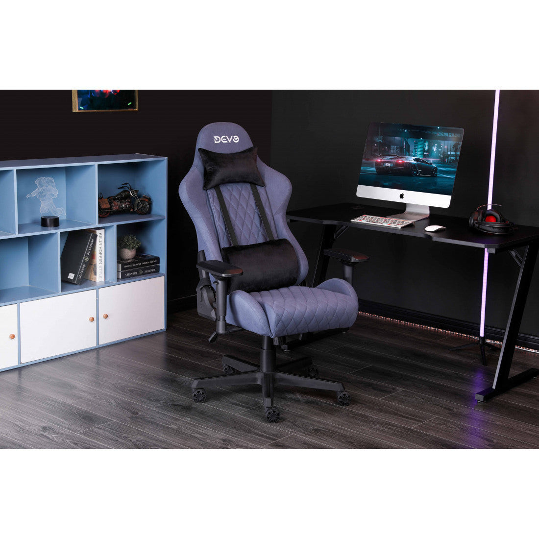 Devo Gaming Chair - Viola Blue - Games Corner