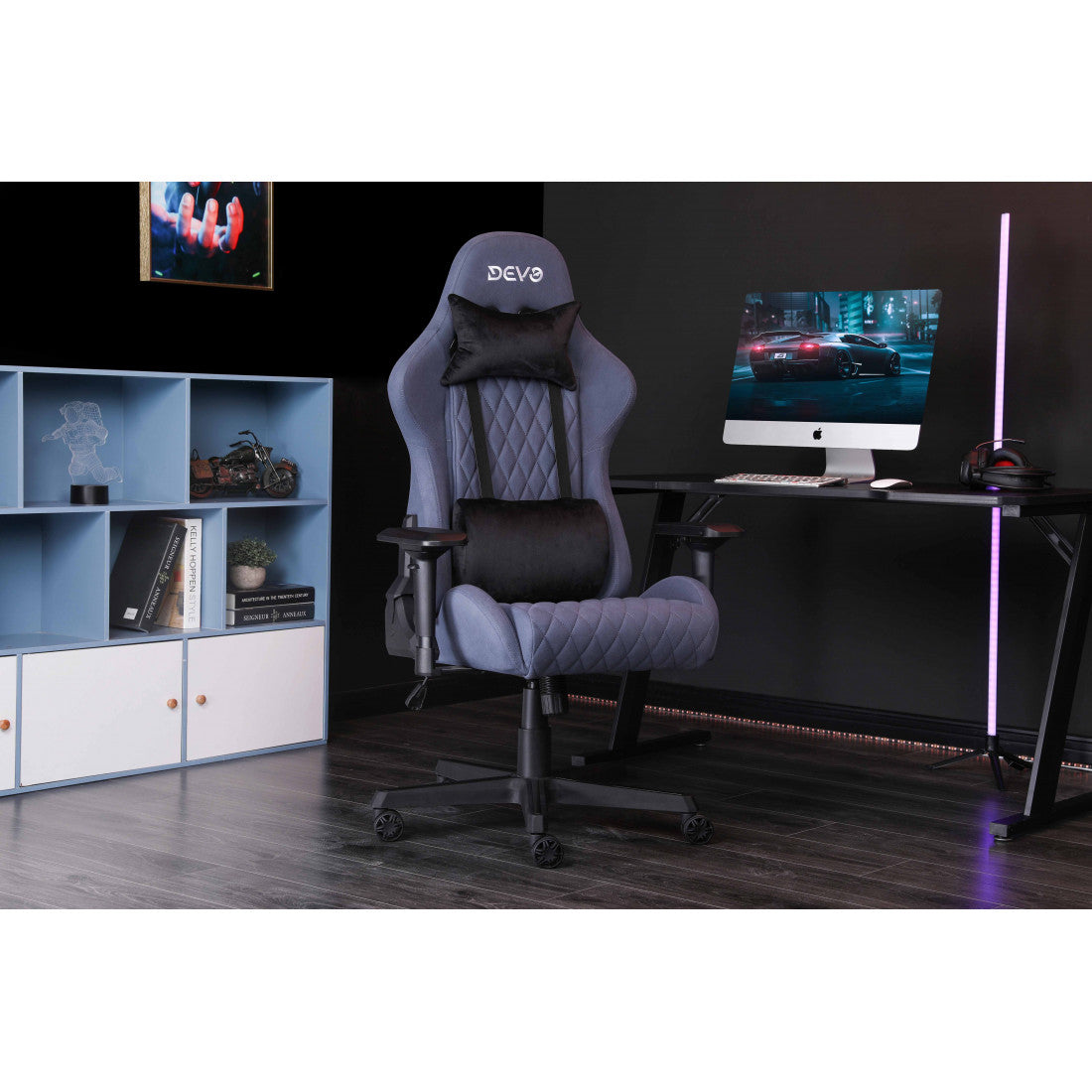 Devo Gaming Chair - Viola Blue - Games Corner