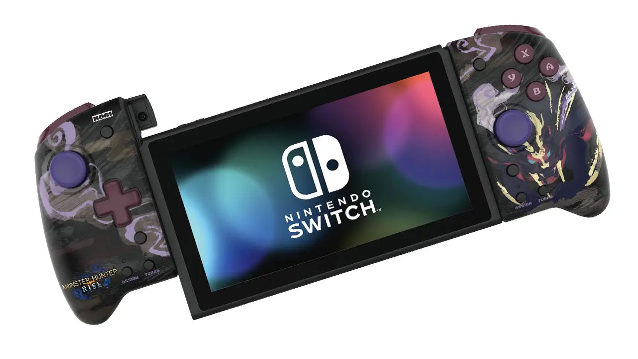 Hori Nintendo Switch Split Pad Pro Monster Hunter Rise-Ergonomic Controller for Handheld Mode - Officially Licensed By Nintendo - Games Corner